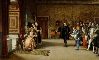 Juan de Austria's presentation to Emperor Carlos V in Yuste