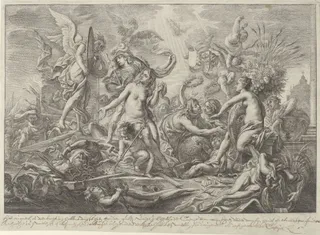 Allegorie op de Vrede van Westfalen, 1648