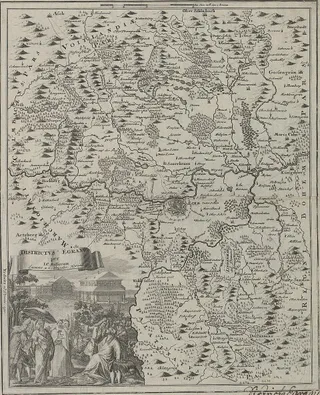 Districtus Egranus: Karte des Egerlandes (Johann Christoph Müller)