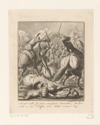 Rudolf I van Habsburg verslaat Ottokar II van Bohemen in Wenen
