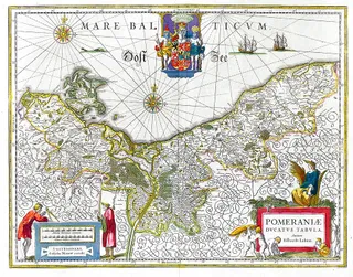 Pomeraniae Ducatus Tabula: Karte des Herzogtums Pommern (Eilhard Lubin)