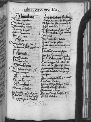 Herolde in der Teilnehmerliste des Wormser Reichstags 1495
