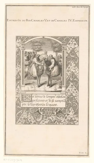 Ontmoeting tussen koning Karel V en keizer Karel IV, 1378