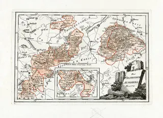 Das Fürstenthum Altenburg. Nro. 370. Kupferstich, 30 × 20 cm