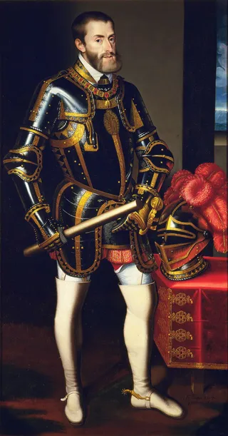 Portrait of Charles V in Armour
