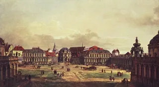 Der Zwingerhof in Dresden
