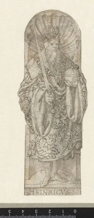 Duitse keizer Hendrik II in een nis