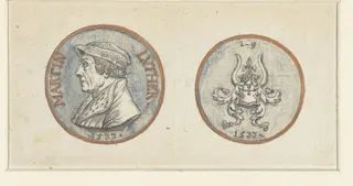 Ontwerp voor een penning met Maarten Luther