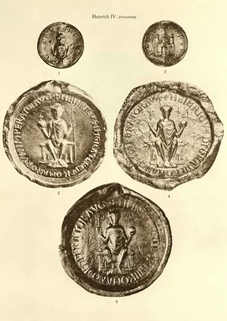 Siegel Heinrich IV (Posse, Tafel 17)