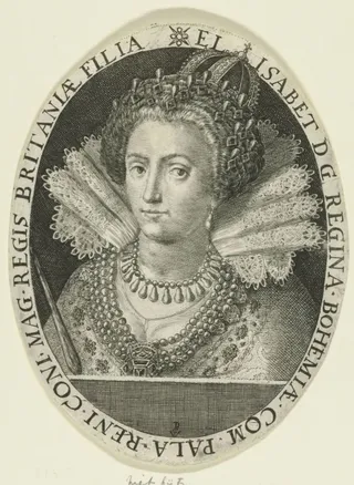 Busteportret van Elisabeth Stuart, koningin van Bohemen