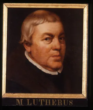 Portret van Martin Luther, theoloog en kerkhervormer Icones 12
