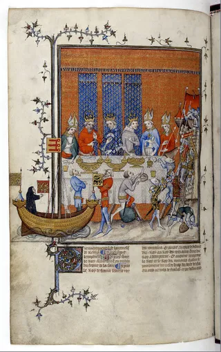 illumination Grandes Chroniques de France BnF, Ms fr. 2813, fol. 473v