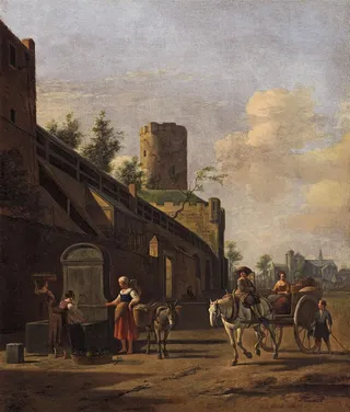 View of the City Wall and St. Pantaleon's, Cologne