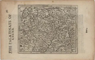 Rheinpfalz (THE PALATINAT OF RHENE. PALATINATUS Rheni) - Kupferstich - englisch …