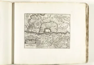 Kaart van de omgeving van Frankfurt am Main, ca. 1702