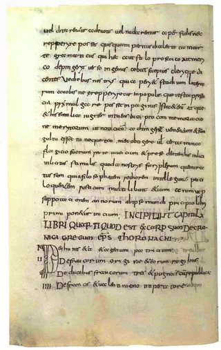Seite aus der Fredegar-Chronik (Wien, ÖNB, Cod. 482)