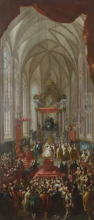 Krönung der Maria Theresia, 1741, Pressburg