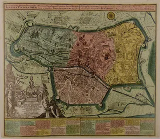 Augsburg-Karte Matthäus Seutter ca. 1730