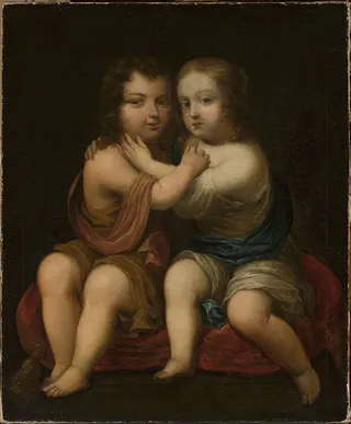 Portrait of Two Children (Louis XIV with his milk sister)
