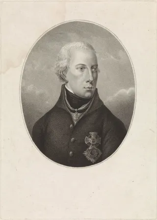 Portret van Frans II Josef Karel (Rooms-Duits keizer)