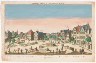 Marché aux Chevaux a Francfort sur le Mein