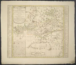 Accurate Geographische Delineation des Zu dem Chursaechsischen Thüringen Gehörigen Ammtes …