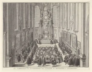 Avondmaal in de Lutherse Kerk te Augsburg