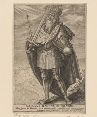 Portret van Karel de Grote, keizer van het Heilige Roomse Rijk